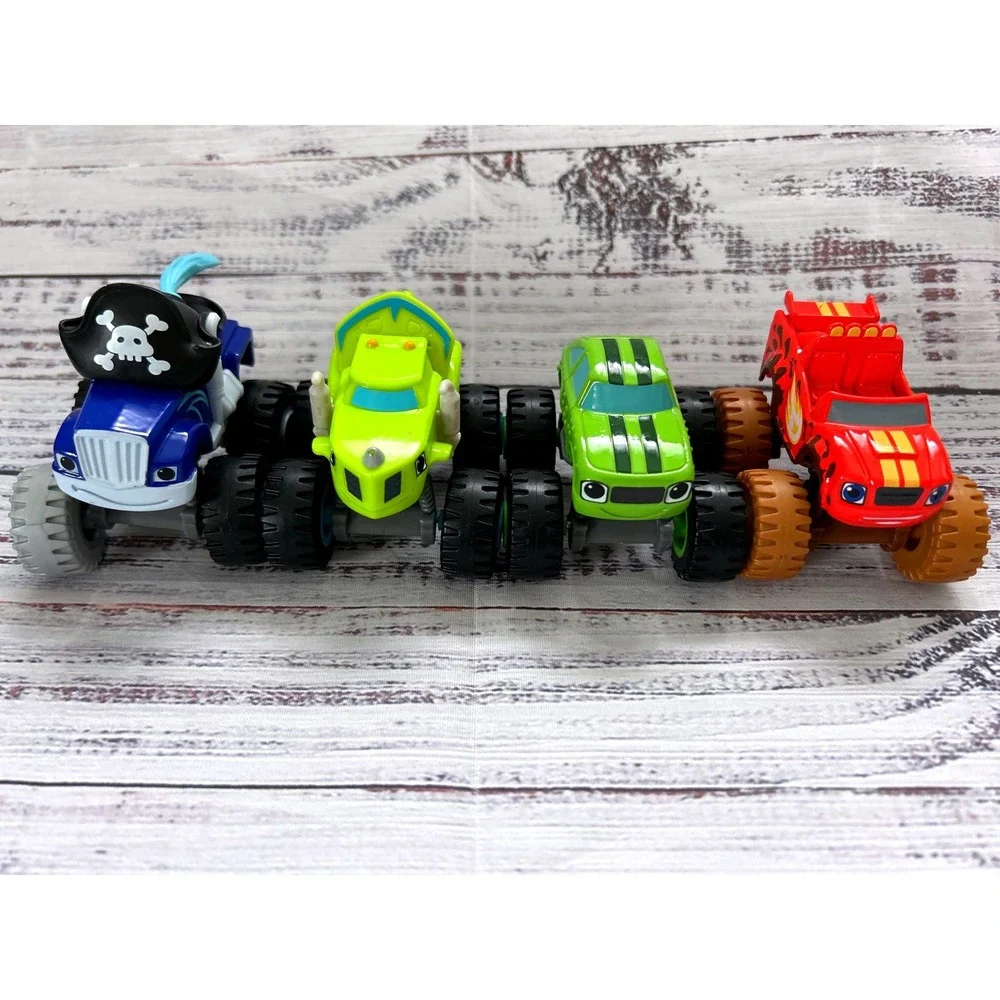 Fisher-Price Blaze and the Monster Machines Kids Multicolor Diecast Truck Lot
